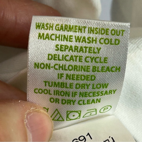 Lilly Pulitzer White Blouse with Three-Quarter Sleeves Size Small - Picture 8 of 10